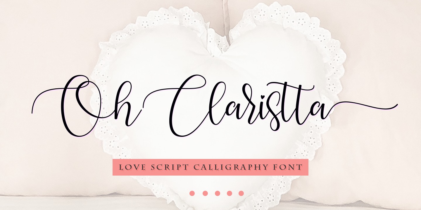 Example font Oh Claristta #1